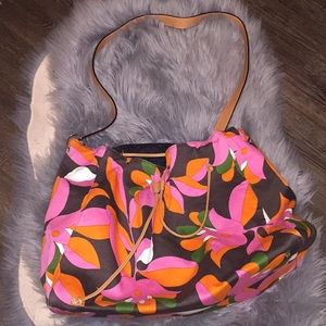 KATE SPADE FLORAL DRAW STRING BAG